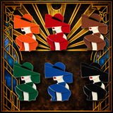 Deco Silhouette Brooch Collection