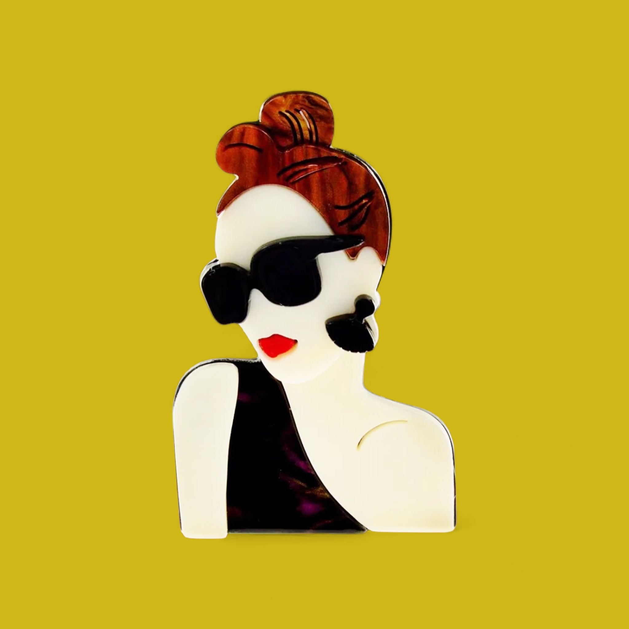 Deco Diva Brooch: