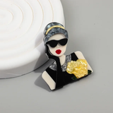 The Les Deux – Art Deco Statement Brooch Pair