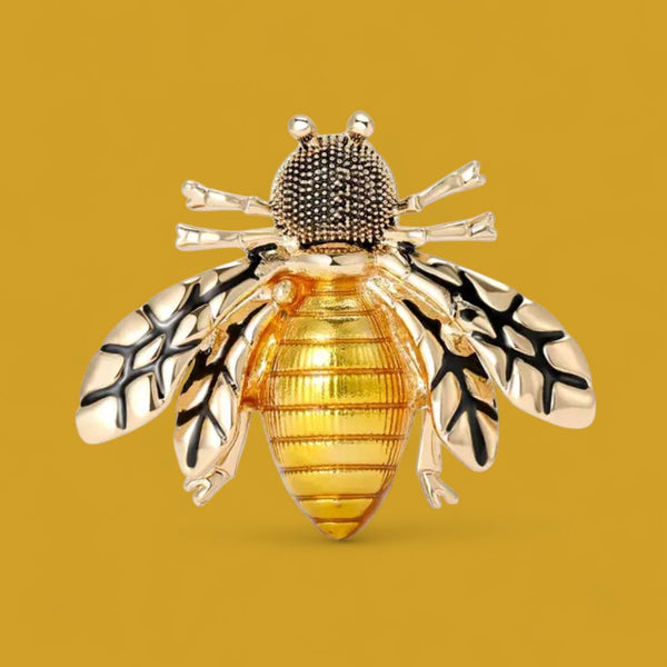 The Golden Bee Brooch: A sweet touch of nature's charm.