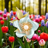 The Serene Blossom Green Petal Brooch: A delicate touch of color.