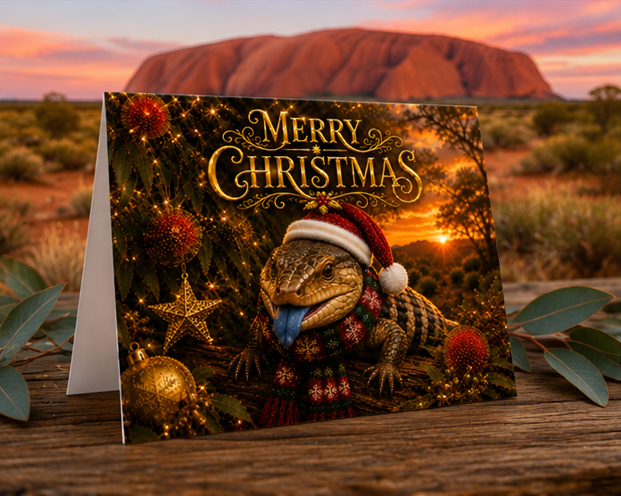 A Very Australian Christmas – Limited Edition Set of 4 Premium Christmas Cards. Celebrate Christmas with a Distinctly Australian Touch with this Beautiful Limited Edition Collection of Four Australian Wildlife Christmas Cards.