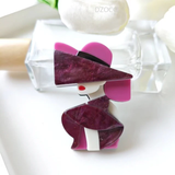 Deco Silhouette Variegated Brooch Collection