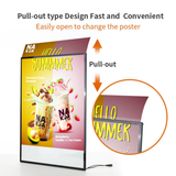GlowBoard Pro™ Ultra-Thin LED Display – Black Edition. A1, A2, A3 & A4 Customized Advertising Ultra-Thin Glass LED & Super Light Boxes. Super Bright Rectangle Menu Poster Frame Light Box. 240V Wired Version. Wall Mounted or Desktop Stand Versions.