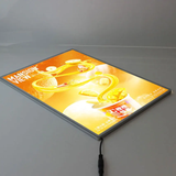 GlowBoard Pro™ Ultra-Thin LED Display – Black Edition. A1, A2, A3 & A4 Customized Advertising Ultra-Thin Glass LED Light Boxes. Super Bright Rectangle Menu Poster Frame Light Box. 240V Wired Version. Wall Mounted or Desktop Stand.