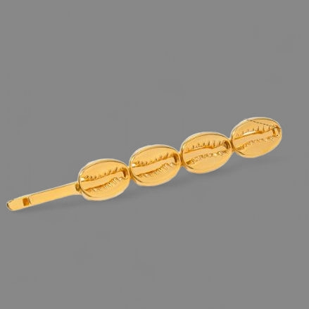 The Golden Coffee Bean Hair Pin: A chic accessory for your daily grind.