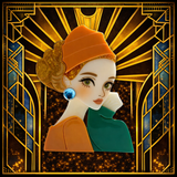 Evelyn at Dusk Brooch.