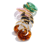 SWEET AMBER Earrings: A Juicy Touch of Retro Charm. Elegant Earrings for Sophisticated Events.