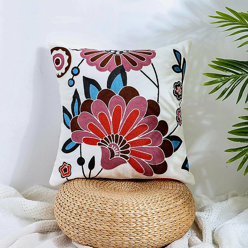 EMBROIDED Premium Cushion Covers (HAMPTONS Designer Collection) - 5 Exquisite Classically Inspired Cushion Covers to Select From. Standard 45cm Cushion Size.