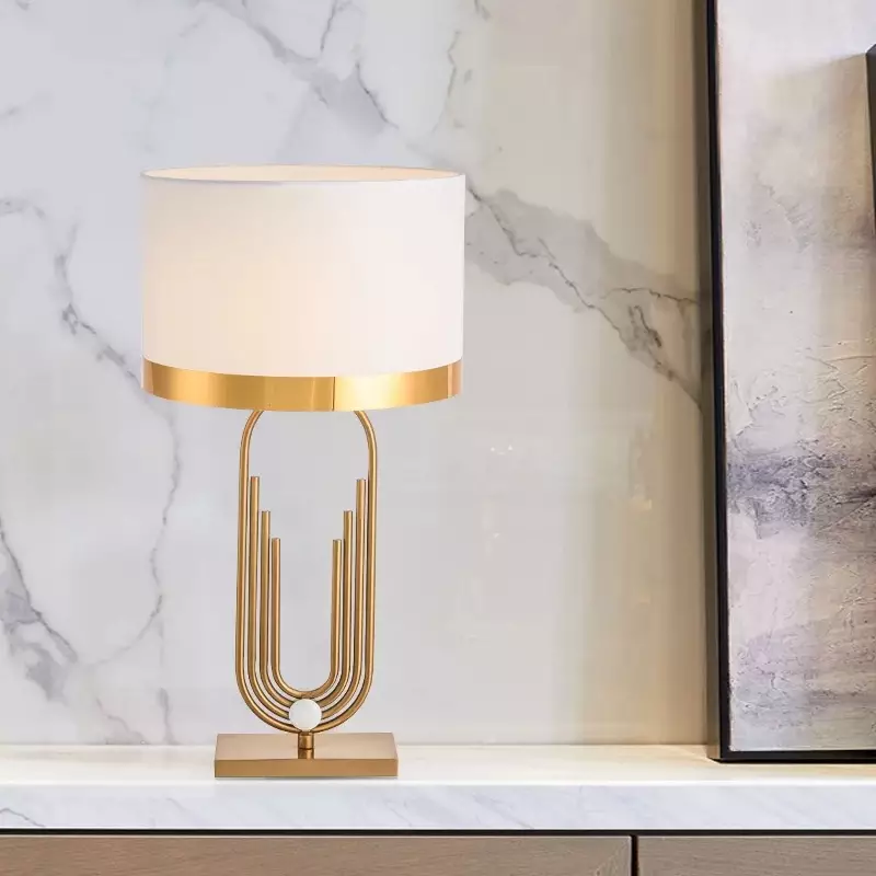 ‘Miller’ Gold Brass Table Lamp