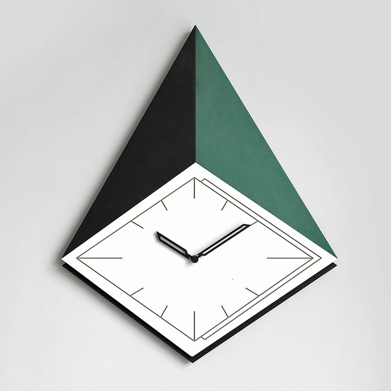 EM Collection - ‘Ando Green’ Diamond Wall Clock 50cm Length