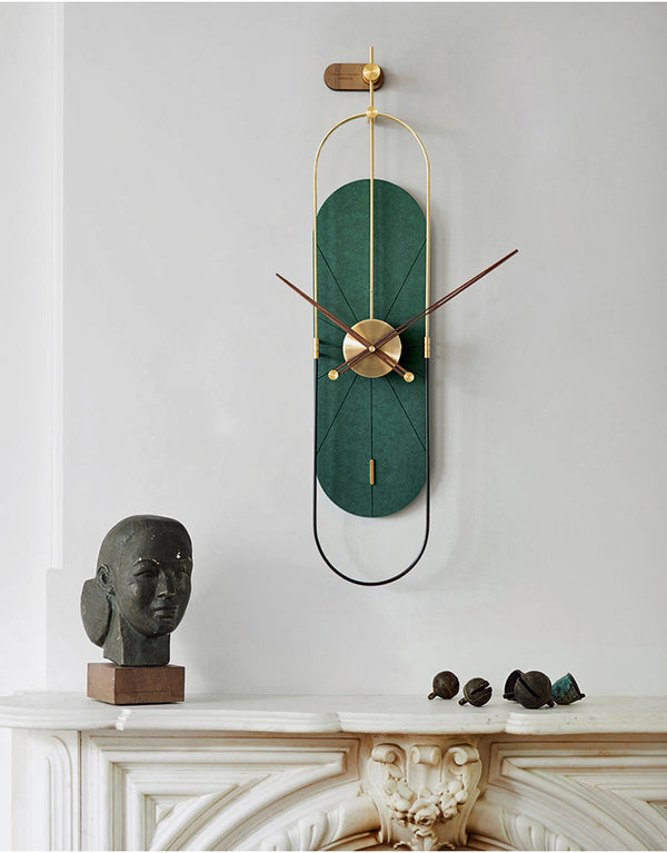 EM Collection - ‘Aalto Green’ Premier Wall Clock 90cm Length. 8 Week Lead Time.