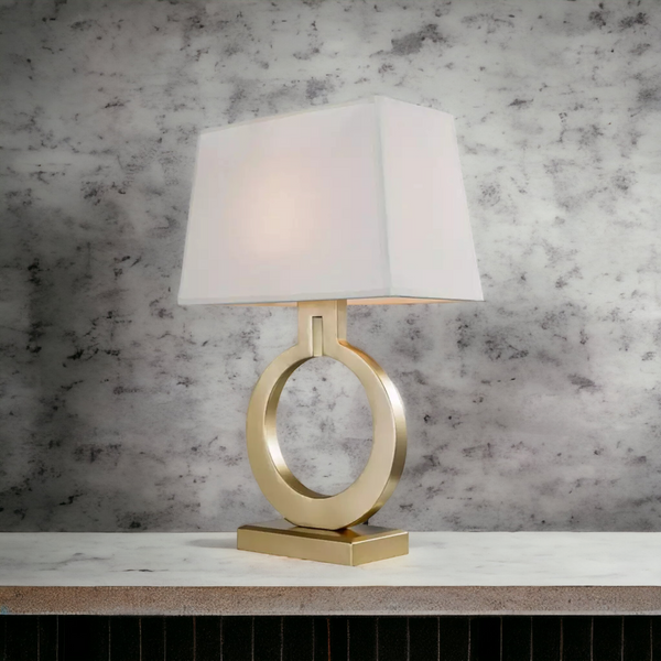 ‘Noguchi’ Gold Brass Table Lamp