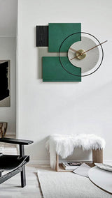 EM Collection - ‘Eames Green’ Montage Wall Clock 70cm Dial Diameter