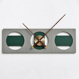 EM Collection - ‘Strauss Grey’ Post Modernist Wall Clock 70cm Length LP