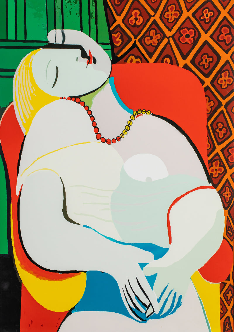 The Dream (Le Reve) - Painted by Pablo Picasso - Circa. 1932. High Quality Canvas Print. Ready to be Framed or Mounted. Available in 3 Sizes - Small - Medium or Large.