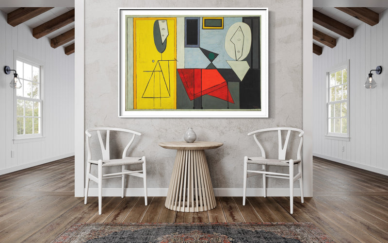 L’Atelier (The Studio) - Painted by Pablo Picasso - Circa. 1927. High Quality Canvas Print. Ready to be Framed or Mounted. Available in 3 Sizes - Small - Medium or Large.