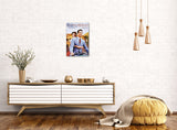 Roman Holiday - Retro Metal Art Decor - Wall Mount or Free Standing on Console Table -  Two Sizes - 8'' X 12" & 12" X 16" - No. 40060