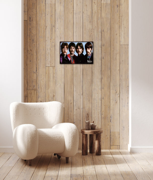 The Beatles Classic - Retro Metal Art Decor - Wall Mount or Free Standing on Console Table -  Two Sizes - 8'' X 12" & 12" X 16" - No. 40201