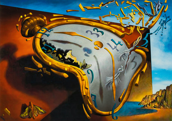 Morphed Timepiece - Painted by Salvador Dali - Circa. 1931. High Quality Canvas Print. Ready to be Framed or Mounted. Available in 3 Sizes - Small - Medium or Large.