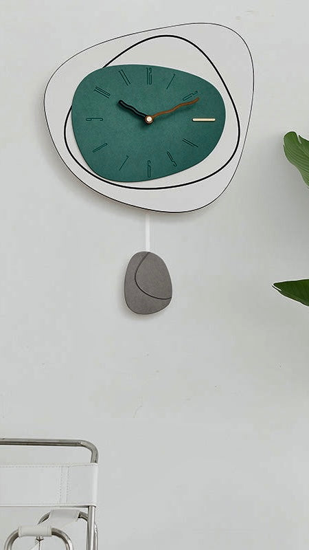 EM Collection - ‘Klein Green’ Elegant Wall Clock 57cm Length