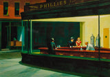 Nighthawks - Painted by Edward Hopper - Circa. 1942. High Quality Canvas Print. Ready to be Framed or Mounted. Available in 3 Sizes - Small - Medium or Large.