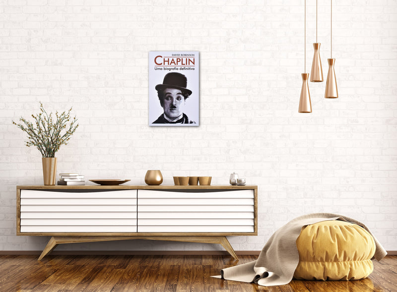 Charlie Chaplain - Retro Metal Art Decor - Wall Mount or Free Standing on Console Table -  Two Sizes - 8'' X 12" & 12" X 16" - No. 40005