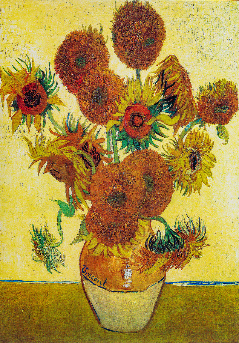 Yellow Sunflowers - Painted by Vincent Van-Gogh - Circa. 1888. High Quality Canvas Print. Ready to be Framed or Mounted. Available in 1 Size - 60cm x 90cm.