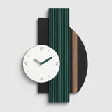 EM Collection - 'Pelli Green’ Abstract Wall Clock 68cm Length
