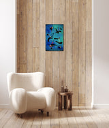 Birds & Insects by Miro - Retro Metal Art Decor - Wall Mount or Free Standing on Console Table -  Size is 8'' X 12"