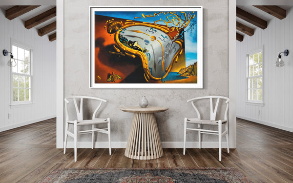 Morphed Timepiece - Painted by Salvador Dali - Circa. 1931. High Quality Canvas Print. Ready to be Framed or Mounted. Available in 3 Sizes - Small - Medium or Large.