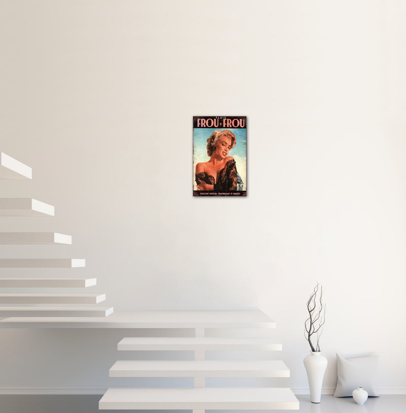 Marilyn Monroe - Retro Metal Art Decor - Wall Mount or Free Standing on Console Table -  Two Sizes - 8'' X 12" & 12" X 16" - No. 40868