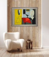 ‘L’Atelier (The Studio)’ - Painted by Pablo Picasso - Circa. 1927. Premium Gold & Silver Patinated Frame. Ready to Hang! Stunning Designer Statement! Available in 3 Sizes - Small - Medium & Large.