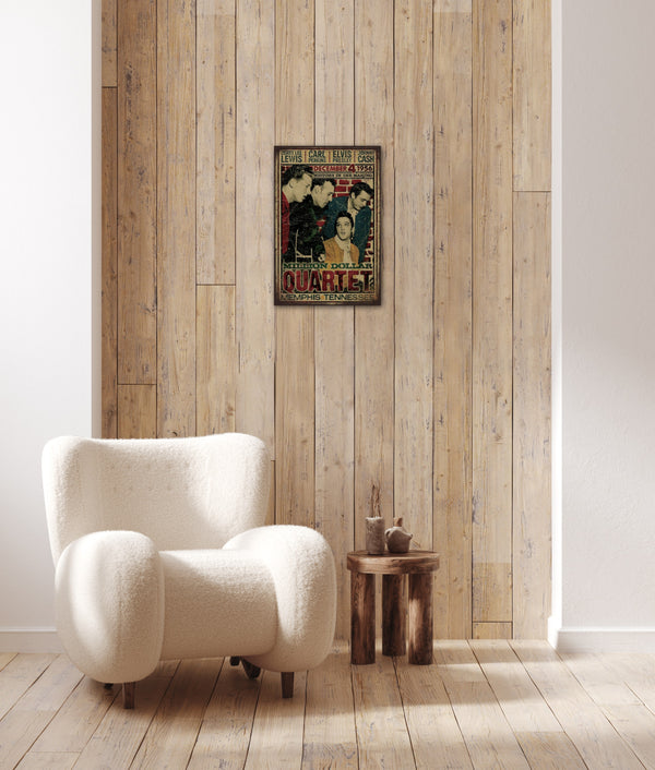 Elvis Presley - Retro Metal Art Decor - Wall Mount or Free Standing on Console Table -  Two Sizes - 8'' X 12" & 12" X 16" - No. 40586
