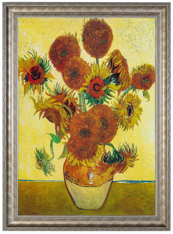 Yellow Sunflowers - Painted by Vincent Van-Gogh - Circa. 1888.