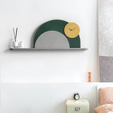 EM Collection - ‘Calatrava Green’ Wall Clock with Display Ledge 100cm Wide