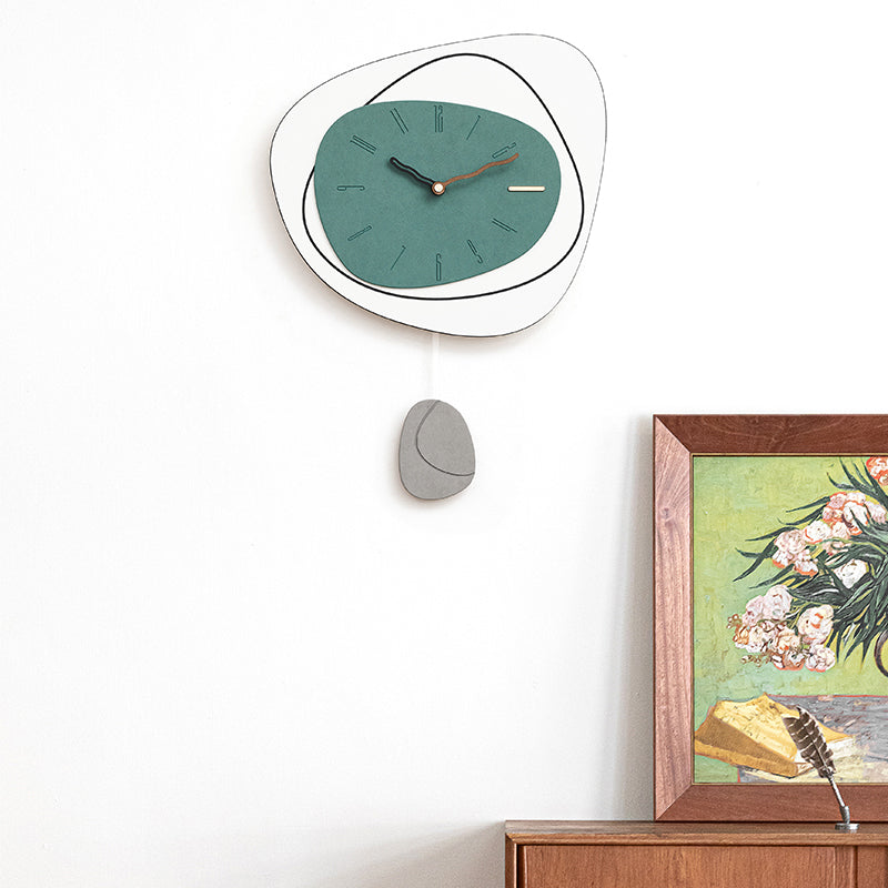 EM Collection - ‘Klein Green’ Elegant Wall Clock 57cm Length
