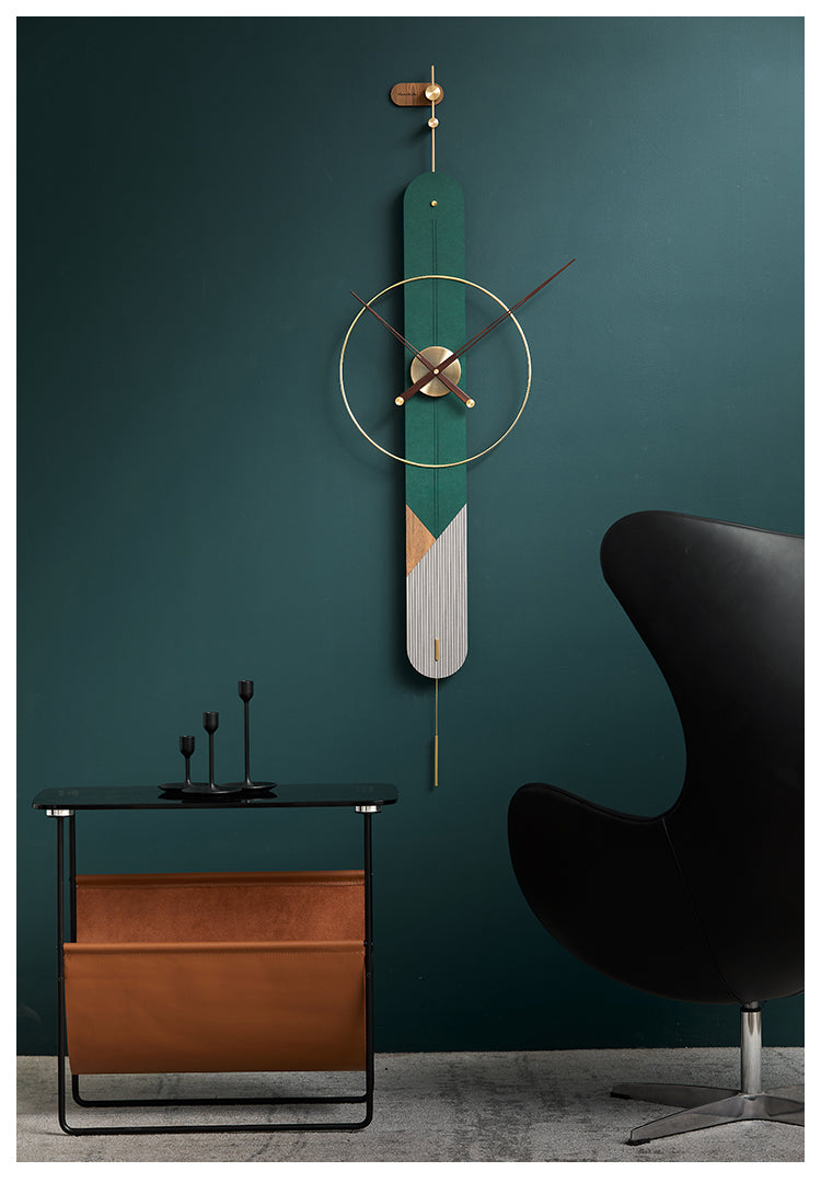 EM Collection - ‘Epiphany Green’ Divine Wall Clock 143cm Length